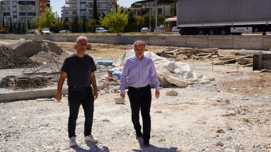 Başkan Kılınç Çalışmaları Devam Eden Milli Mücadele Parkında  İncelemelerde Bulundu