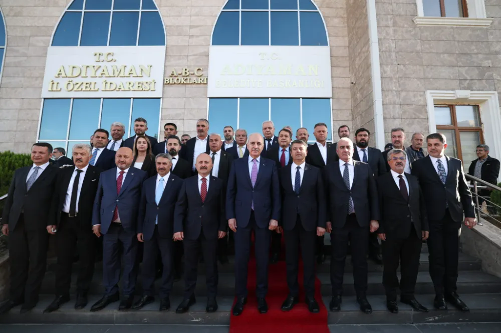 TBMM BAŞKANI KURTULMUŞ, ADIYAMAN’DA VALİLİK VE BELEDİYEYİ ZİYARET ETTİ