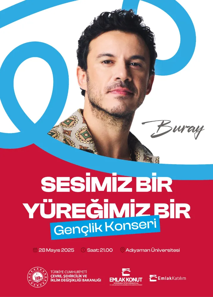 Adıyaman Üniversitesinde düzenlenecek BURAY konserine tüm vatandaşlarımız  davetlidir.