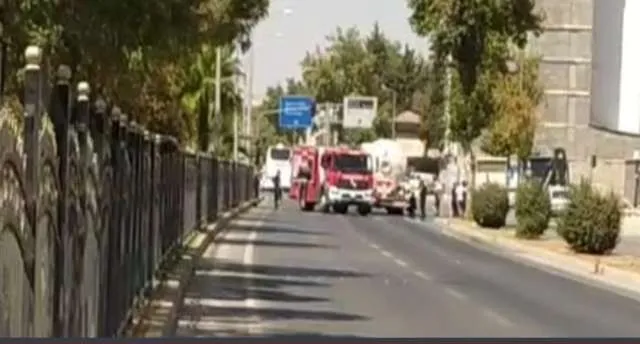 LPG yüklü bir tanktan sızıntı meydana geldi.