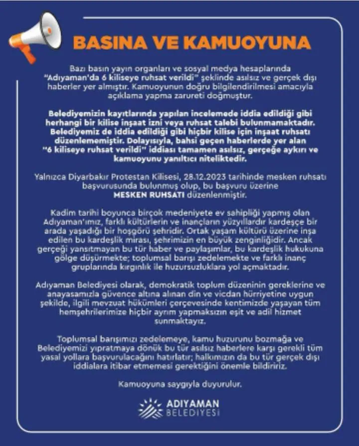 ADIYAMAN BELEDİYESİN