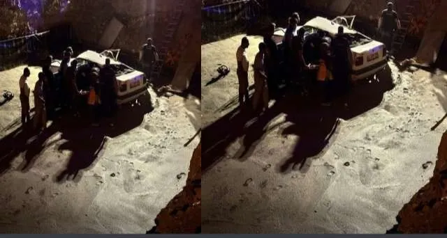 Araç İnşaat Temeline Düştü