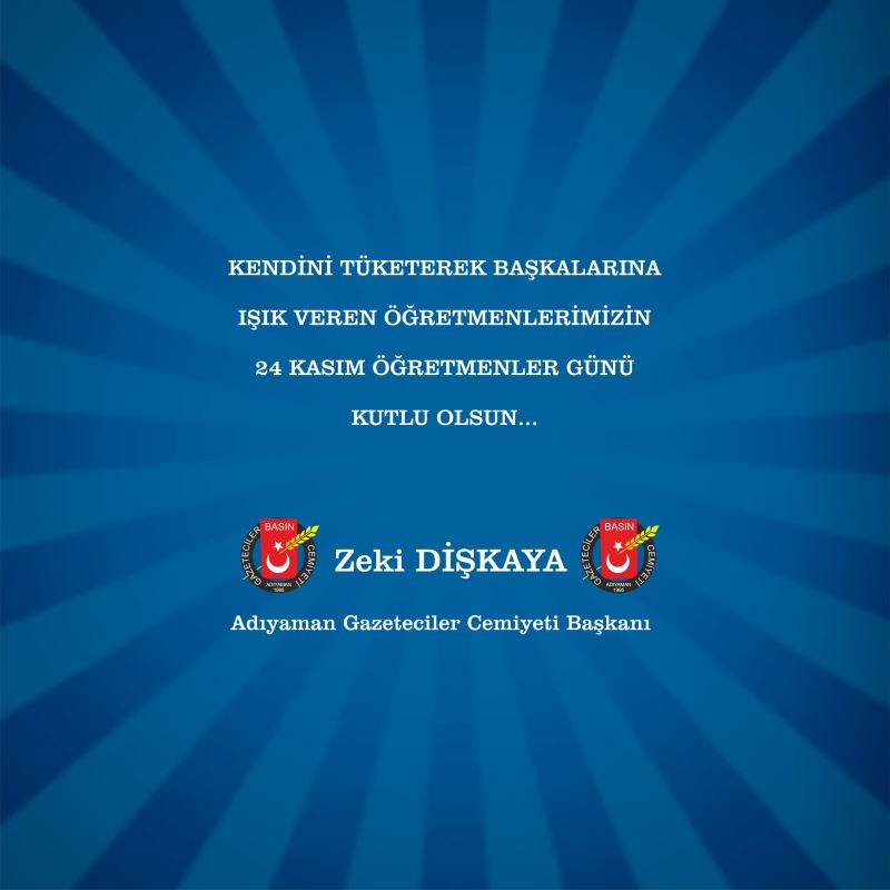 DİŞKAYA’dan Öğretmenler Günü Mesajı