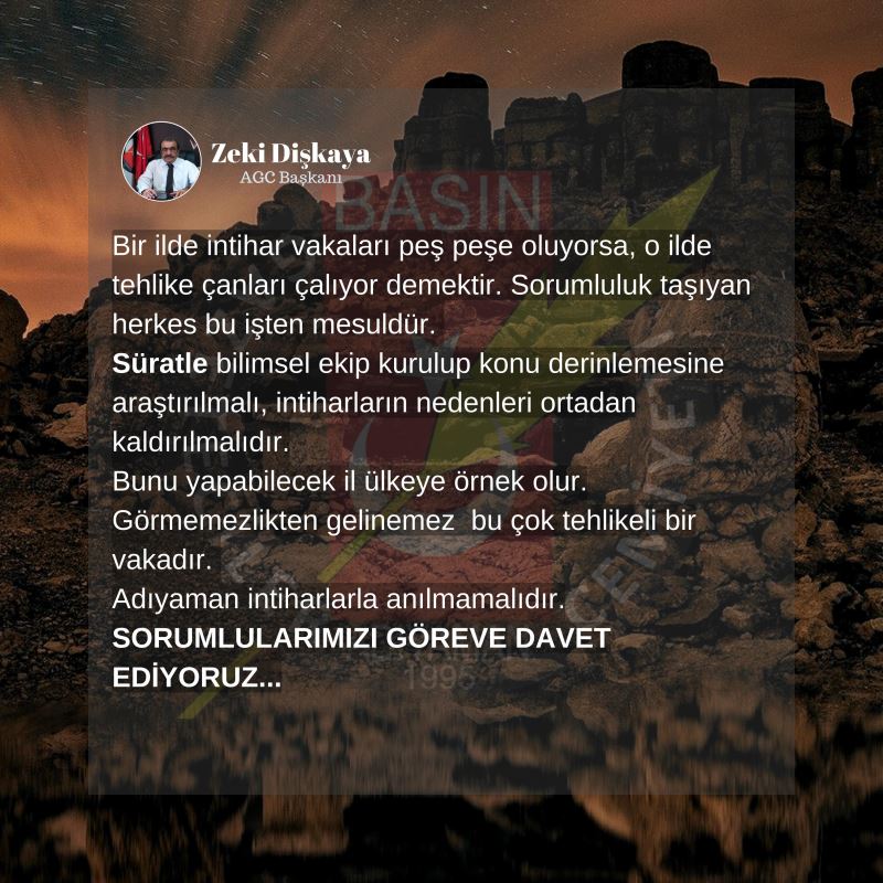 Son Dönemde Artan İntihar Vakaları Hakkında